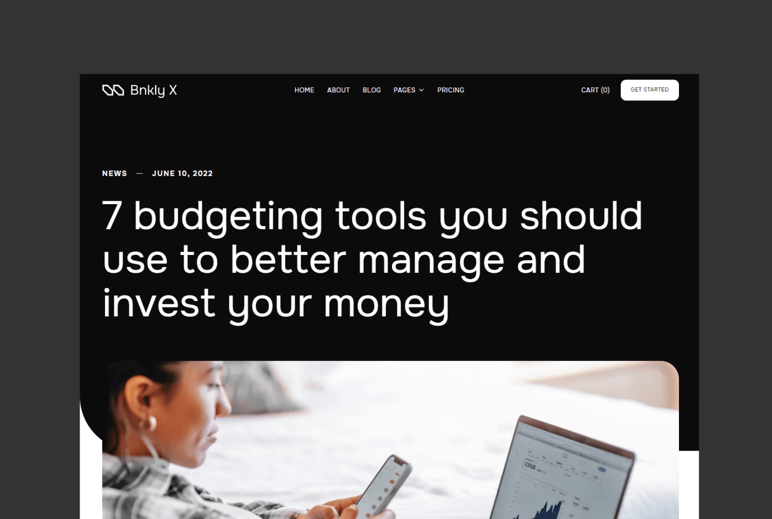 Result Second Bnkly X Webstudio X Webflow Template